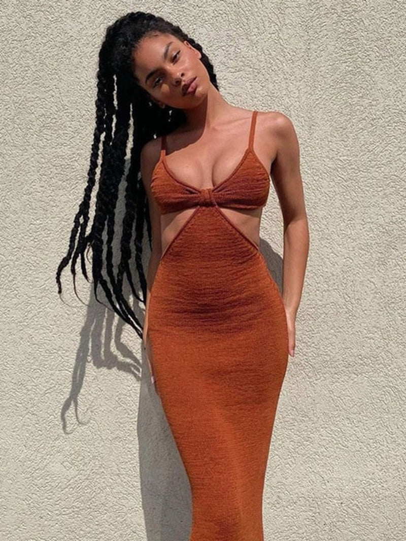 Sexy Cut-Out Maxi Dress