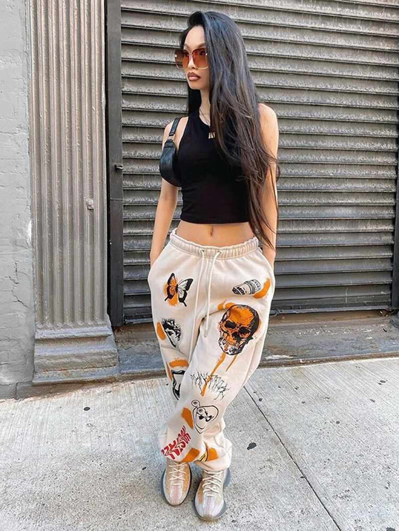 Cartoon Sweatpants for Women: Instahot 2021 Streetwear Joggers